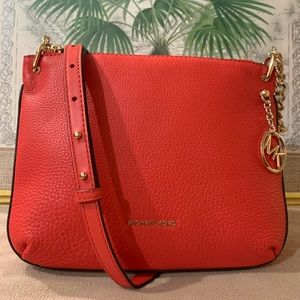 Michael Kors Lillie Lg coral leather bag